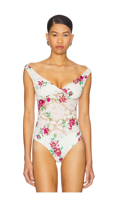 AFRM ALEXIS CHROCHET LACE BODYSUIT 