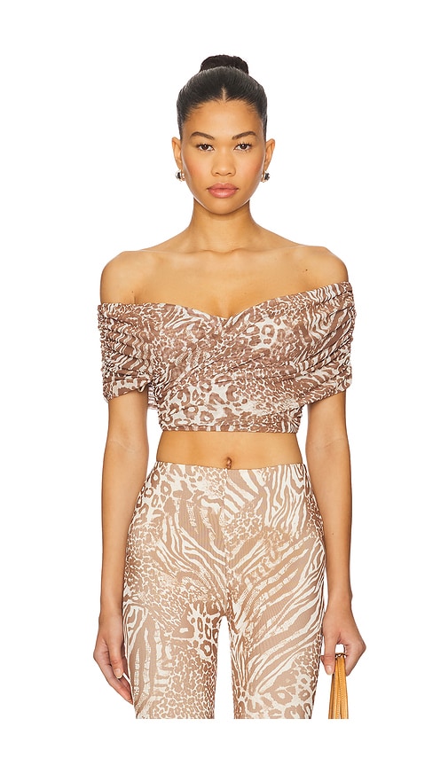 Fabiola Top in Brown. - size 1X (also in 3X, L, M, S, XL, XS, XXL, XXS) - AFRM - Modalova