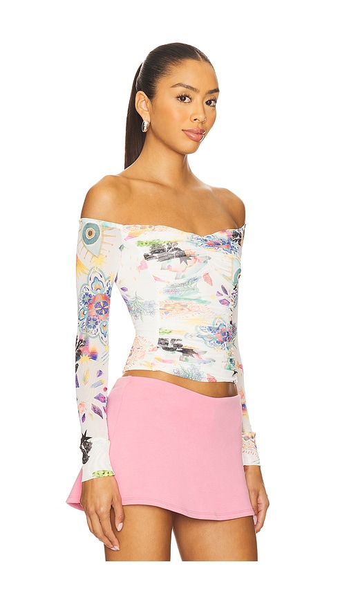 Afrm Odilla Off The Shoulder Top In Multi