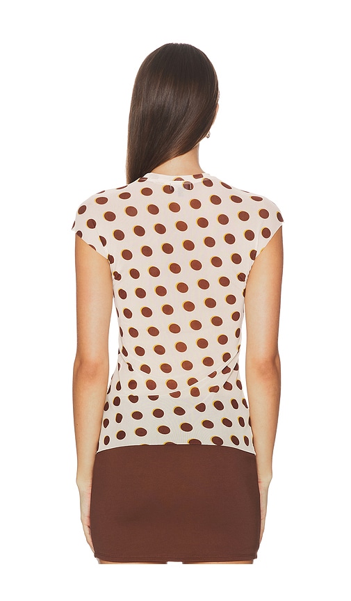  Afrm Oberteil Nina In Cream,brown. Größe Xs. Also In M. 