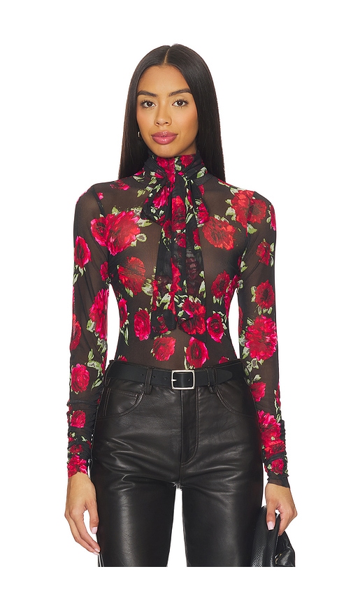 Afrm Julien Blouse In Red