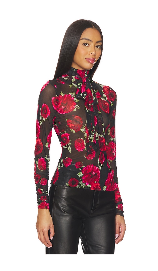 Afrm Julien Blouse In Red