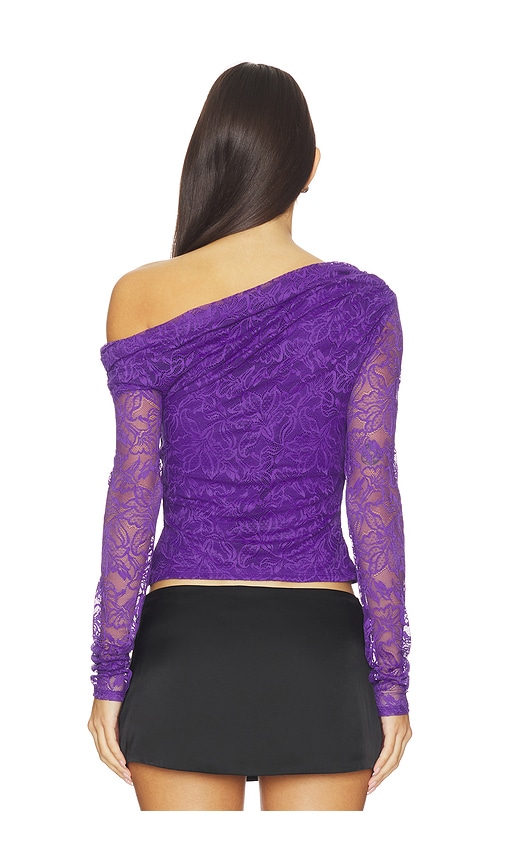 Afrm Oberteil Barry Fine Lace In Purple. Größe S. Also In Xs, M. 