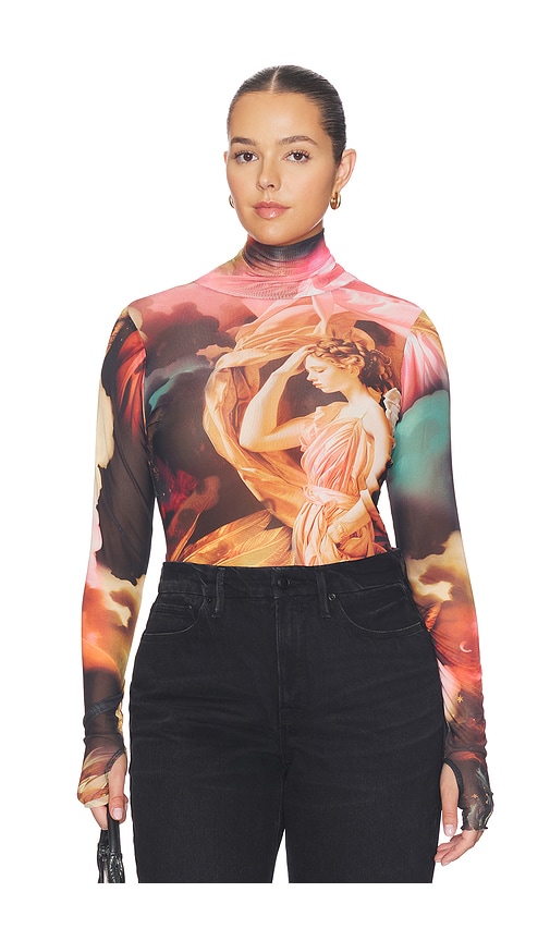 Afrm Milo Bodysuit In Multi