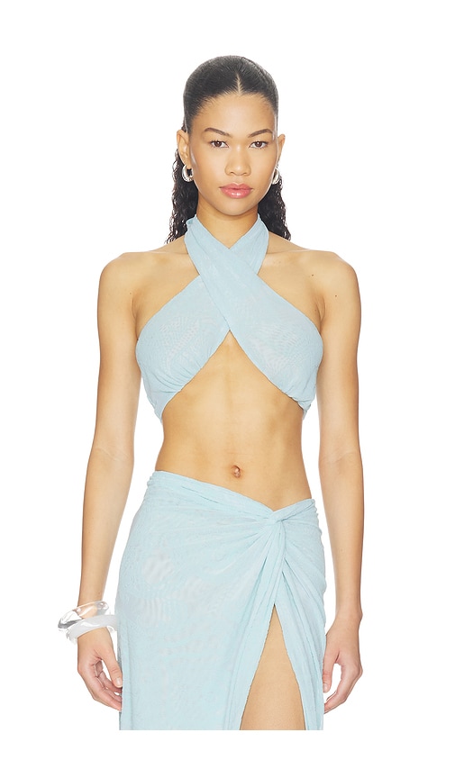 Lyra Burnout Velvet Top
