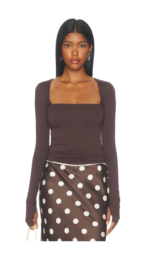 Ines Knit Crepe Top