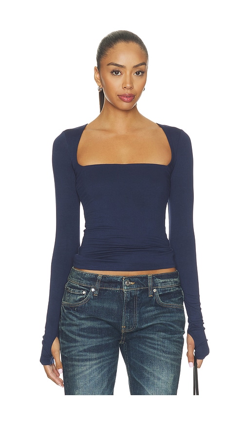 Ines Knit Crepe Top