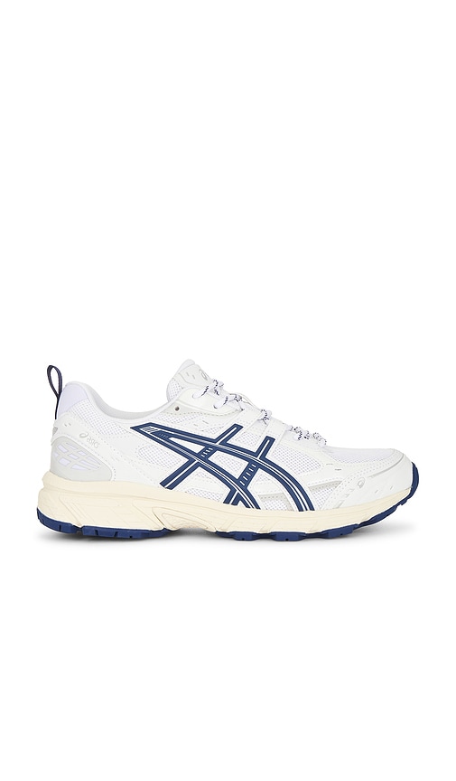 7/15まで Iwanna gel  OAKLEYarchive Asics Gel-nunobiki in White & Independence Blue | REVOLVE