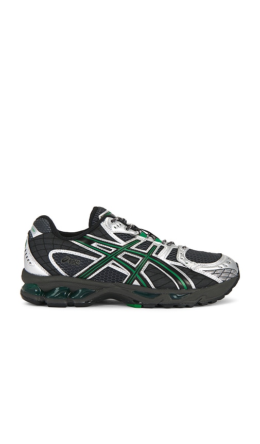 Asics Gel-Nimbus 10.1 Sneaker in Obsidian Grey & Green Basil