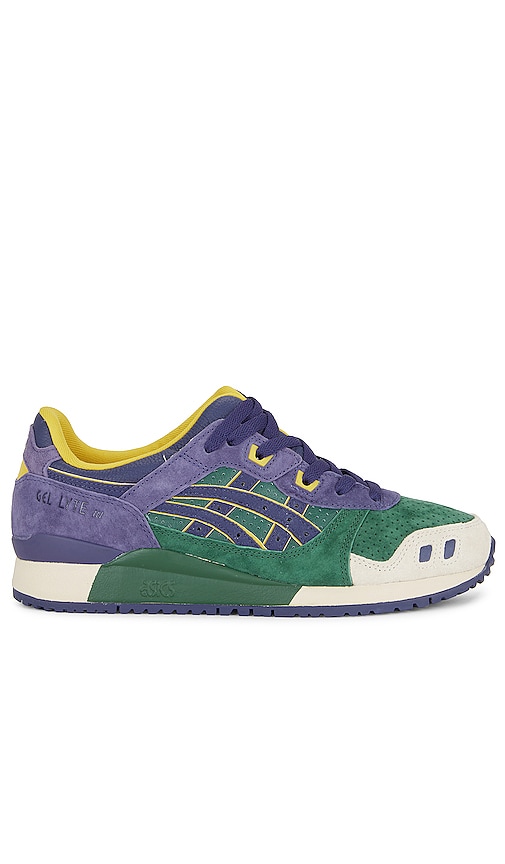 Asics Academic Scholar Gel Lyte III in Purple Matte Hunter Green REVOLVE