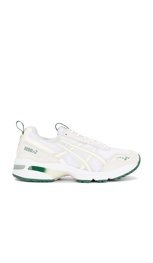 Asics Gel-1090 V2 Sneakers in White & Glacier Grey