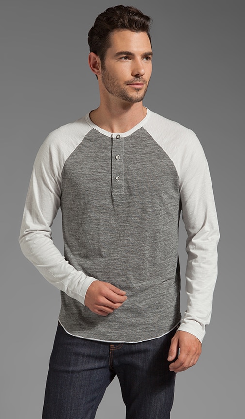 Mixed Raglan Henley
