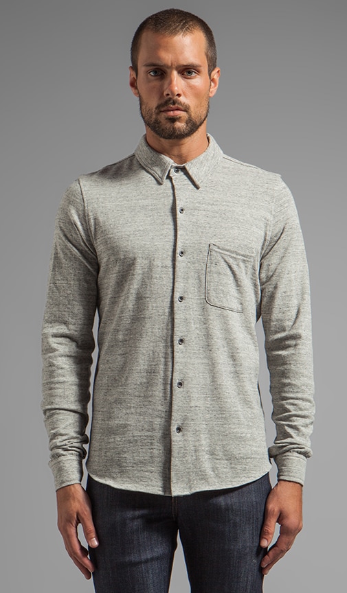 L/S Knit Button Down