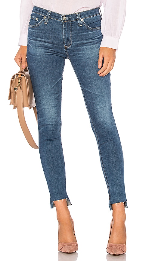 ag the legging ankle raw hem