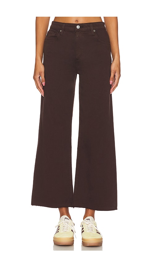 Shop Ag Saige Wide Leg Crop In Amaretto Noir