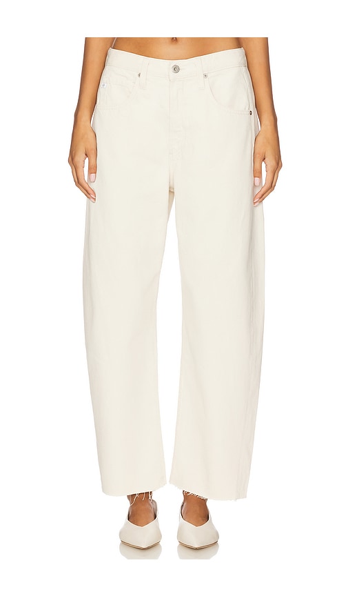 Hattie Crop in White. - size 30 (also in 24, 25, 26, 27, 28, 29)