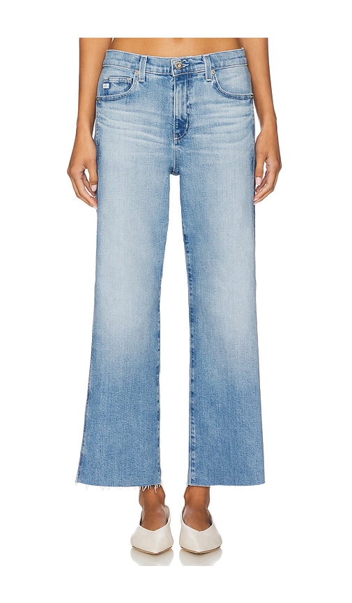 Saige Wide Leg Crop in Blue. - size 30 (also in 23, 24, 25, 26, 27, 28, 29)