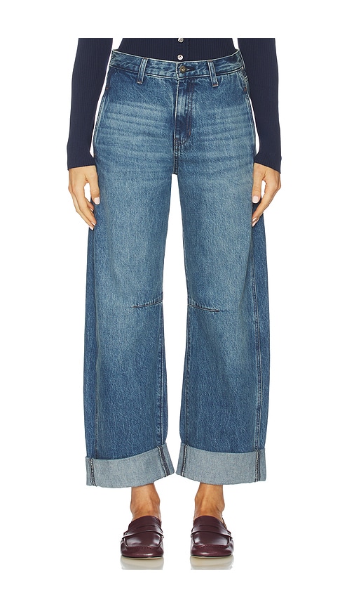 Ag Mercer Wide Leg Jeans In Blue