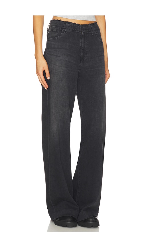 Ag Deven Wide Leg Jeans In Black