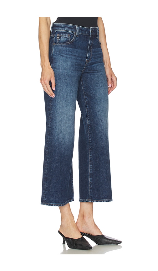 Ag Saige Wide Leg Crop Jeans In Blue