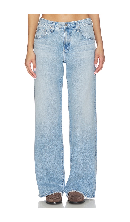 Adria Low Rise Wide Leg Jeans in Blue. - size 29 (also in 26, 23, 24, 25, 27, 28)