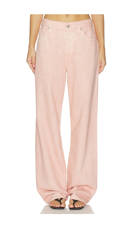 Ag Billie Straight Jean In Pink