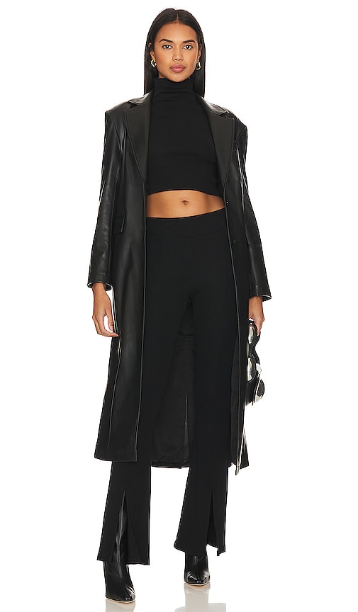 Shop Alice + Olivia Nevada Vegan Leather Trench Coat