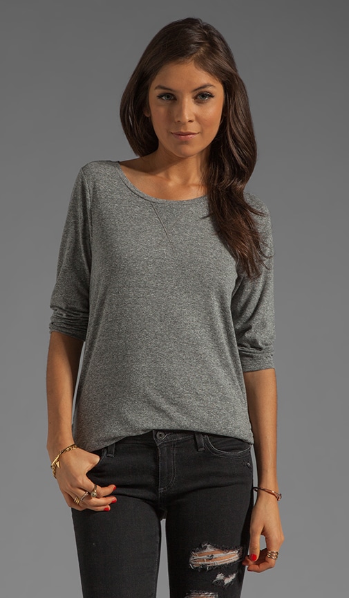 3/4 Sleeve Scoop Neck