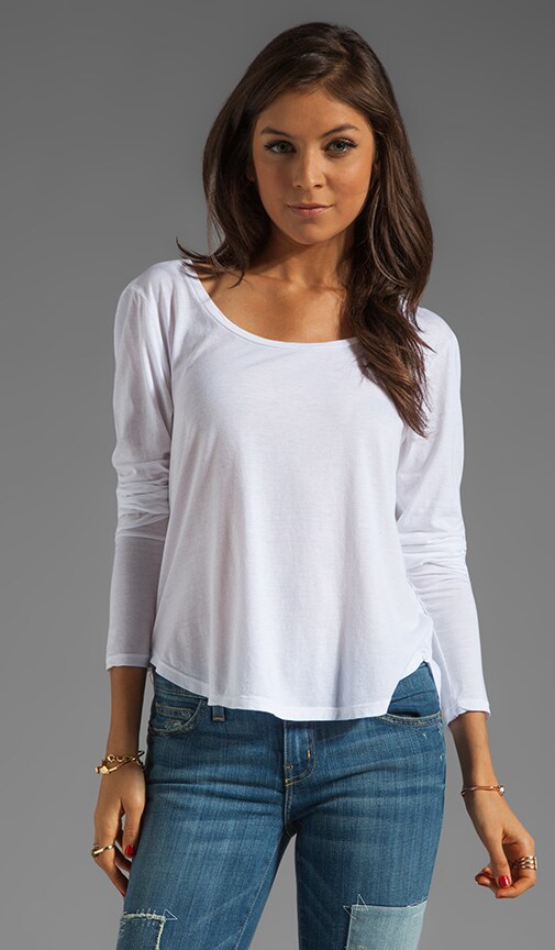 Long Sleeve Scoop Tee