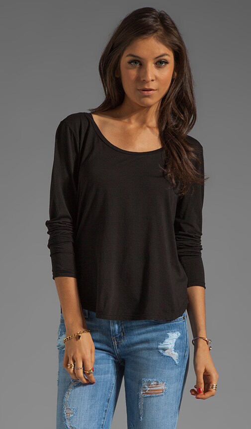 Long Sleeve Scoop Tee