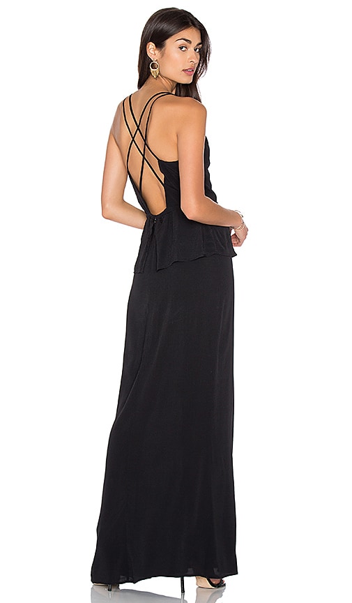 AGAIN Frida Maxi Dress in Black | REVOLVE