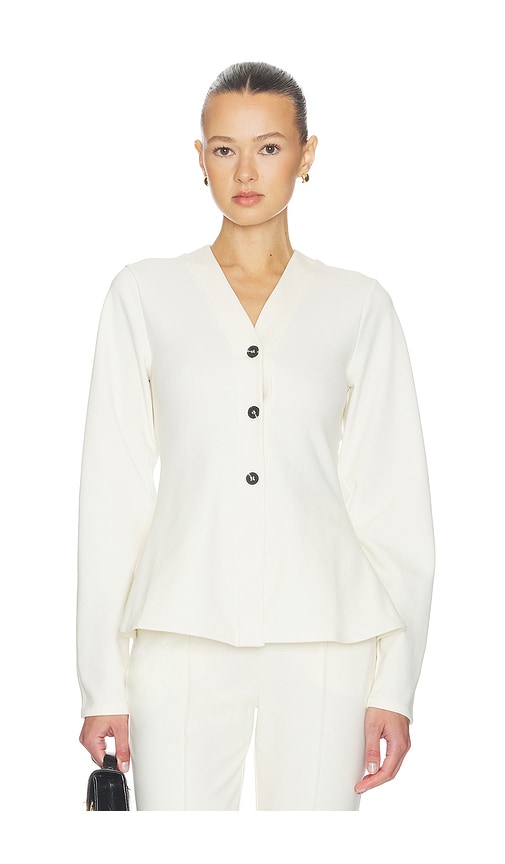 Aligne Azalea Jersey Cardigan In White