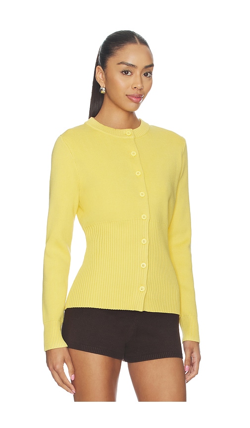 Aligne Ruby Knitted Cardigan In Yellow