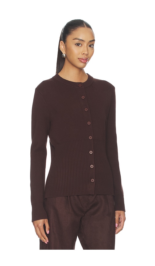 Aligne Ruby Knitted Cardigan In Animal Print