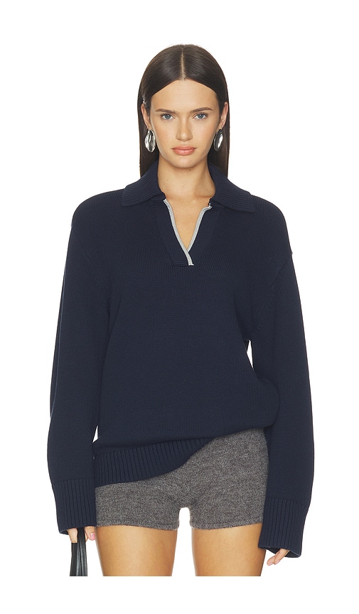ALIGNE Judith Merino Jumper in Navy. - size L (also in M, S, XL, XS)