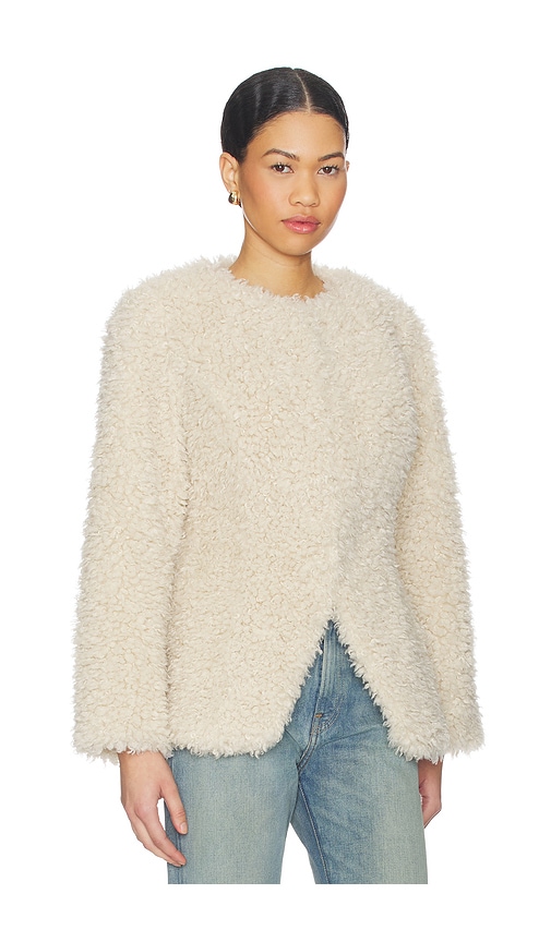  Aligne Borg-jacke Daphne In Cream. Größe M. Also In Xs. 