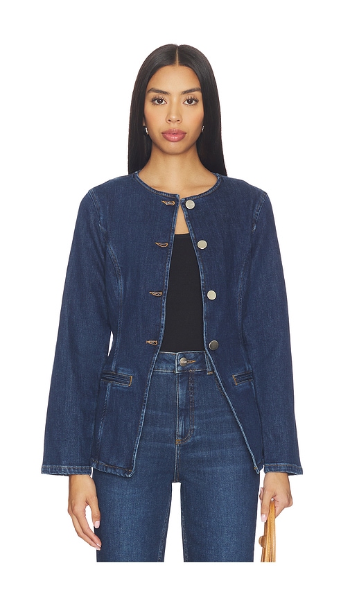 Aligne Daphne Denim Blazer In Blue