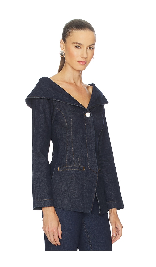 Aligne Denim Blazer In Blue