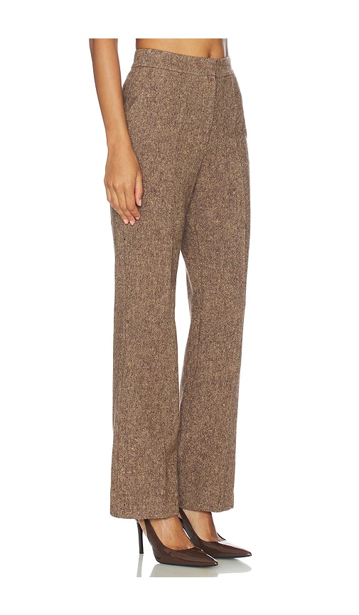 Aligne Lena Wool Trouser In Brown