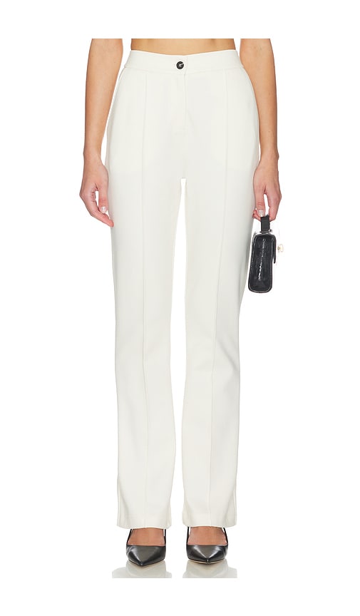 Aligne Justin Pintuck Jersey Trouser In White