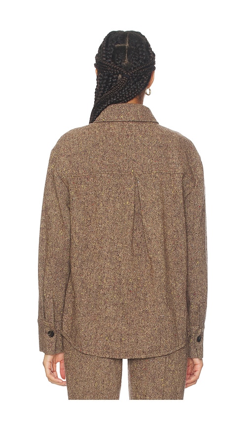  Aligne Charlie Wool Overshirt In Brown. Size S. Also In M, L. 
