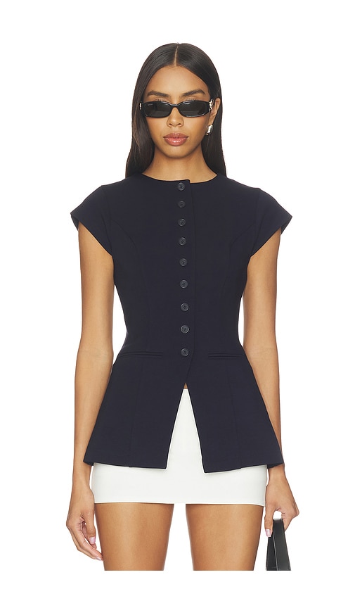 Ariel Ponte Top in Navy. - size 8 (also in 4, 2, 6)