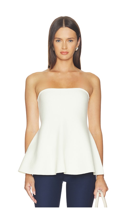 ALIGNE Amy Knitted Bandeau Peplum Top