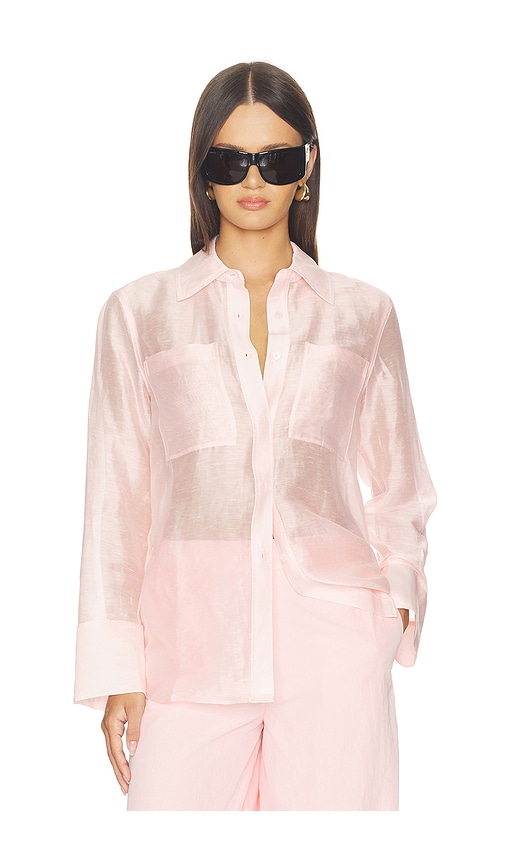 Aligne Cher Sheer Shirt In Pink