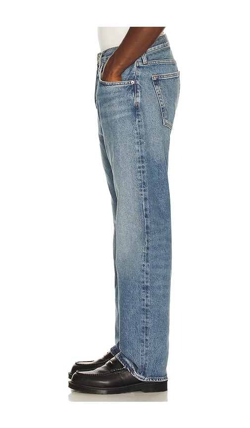 Agolde Magnus Button Jeans In Blue