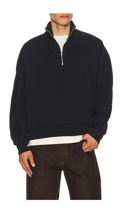 Agolde Idris Quarter Zip In Obscura