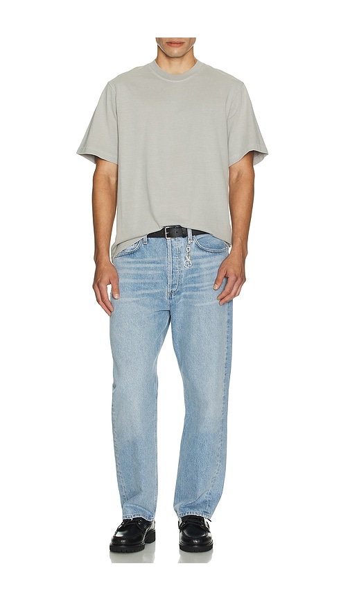 Agolde Asha Mock Neck Tee Reflect In White