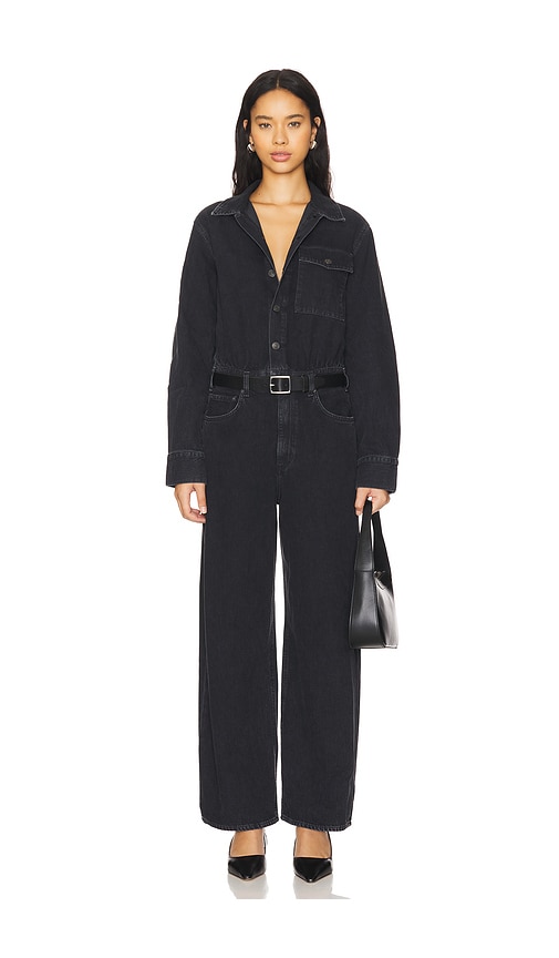 Shop Agolde Tane Jumpsuit In Black