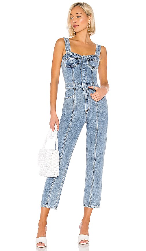 denim all in one jumpsuit