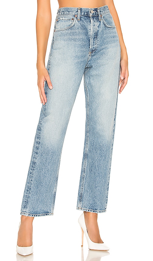 high rise loose fit jeans